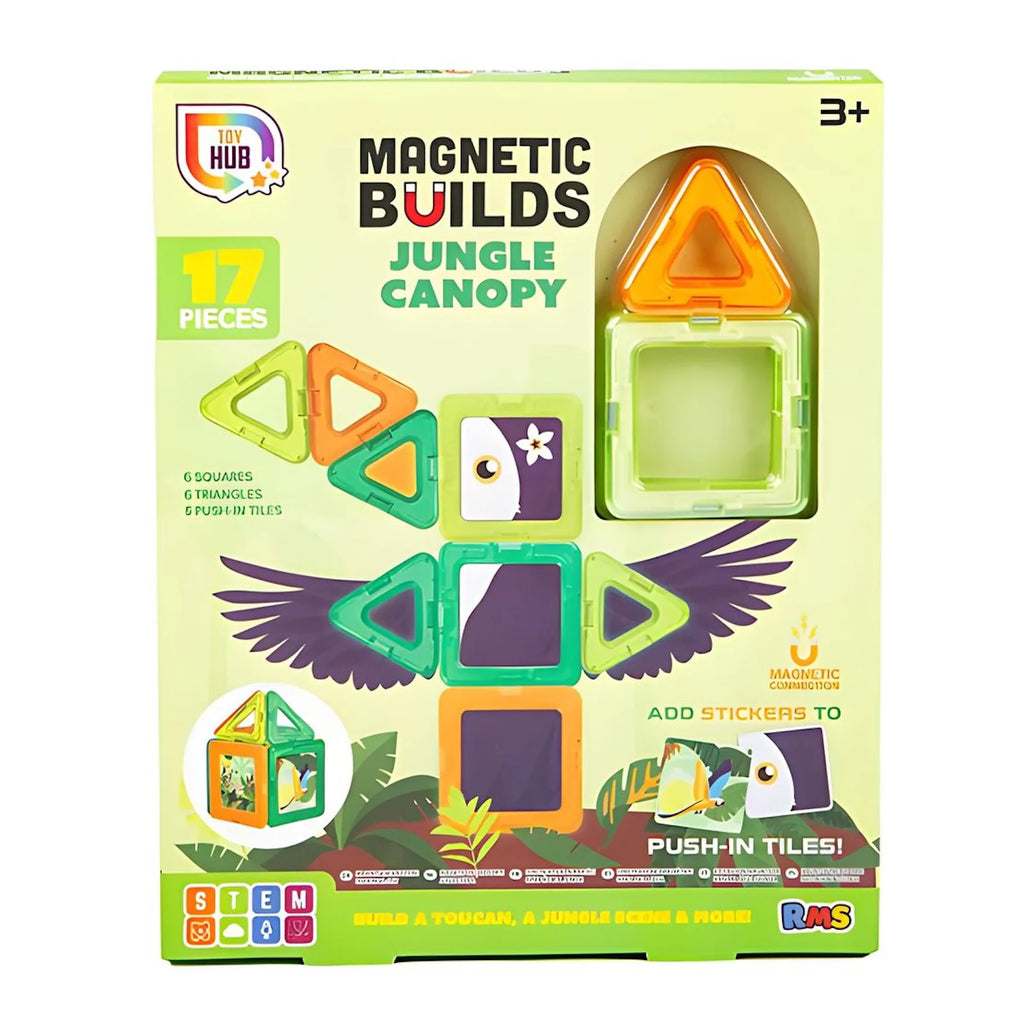 Magnetic Builds 17pcs - Assorted - TOYBOX Toy Shop