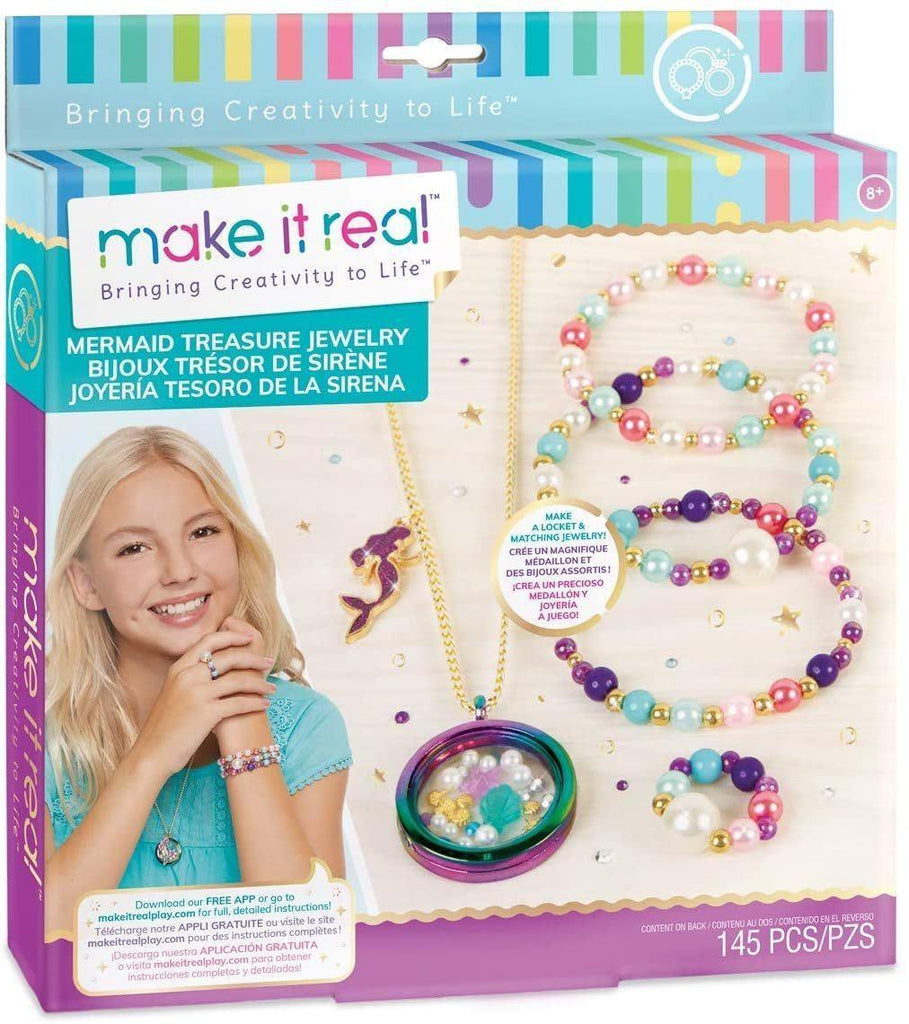 Make It Real 1306 - Mermaid Treasure Jewellery Making Kit - TOYBOX Toy Shop