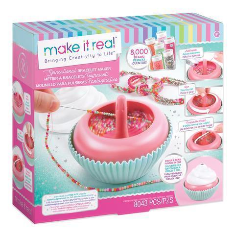 Make It Real 1454 Sweet Swirls Jewellery Spinsational Bracelet Maker - TOYBOX Toy Shop