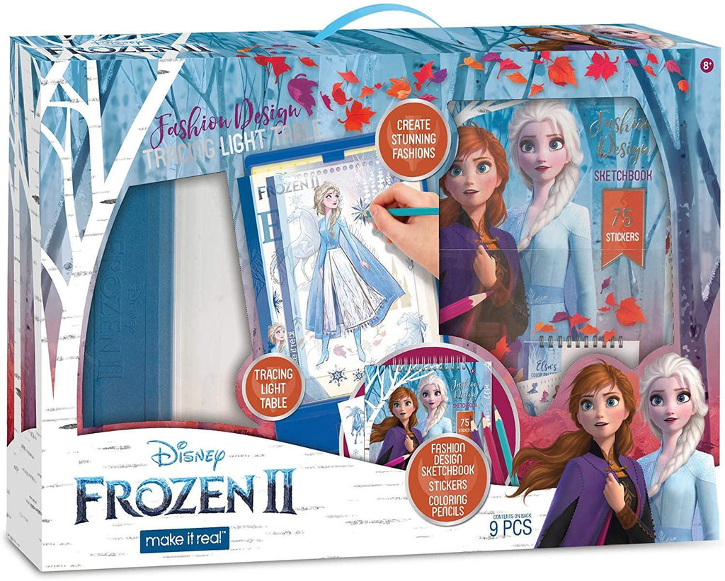 Make It Real 4254 Disney Frozen 2 Fashion Design Tracing Light Table - TOYBOX Toy Shop