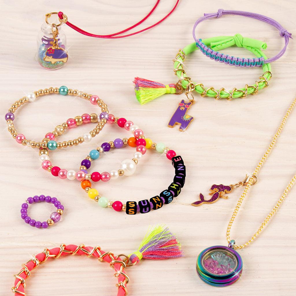 Make It Real Mega Jewellery Studio - DIY Bead Necklace and Bracelet Making Kit - TOYBOX Toy Shop