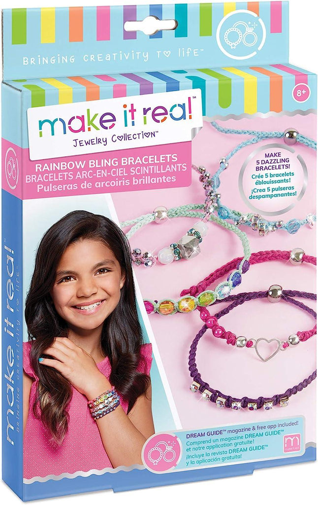 Make it Real Rainbow Jewellery Bracelet Making Kit - TOYBOX