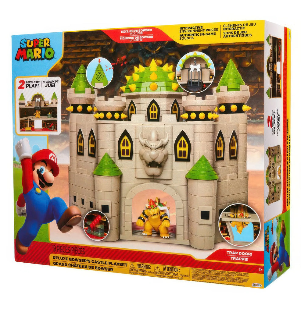 Mario Bros Deluxe Bowser Castle Playset