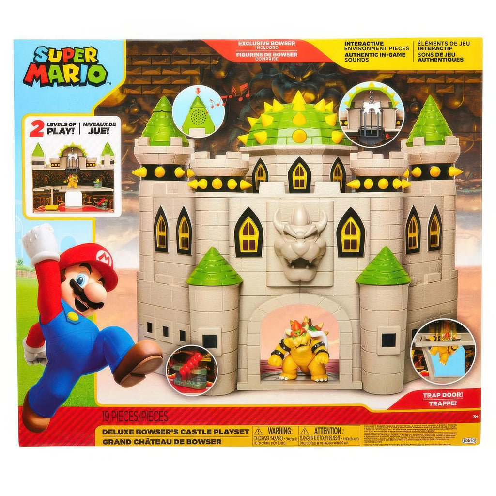 Mario Bros Deluxe Bowser Castle Playset