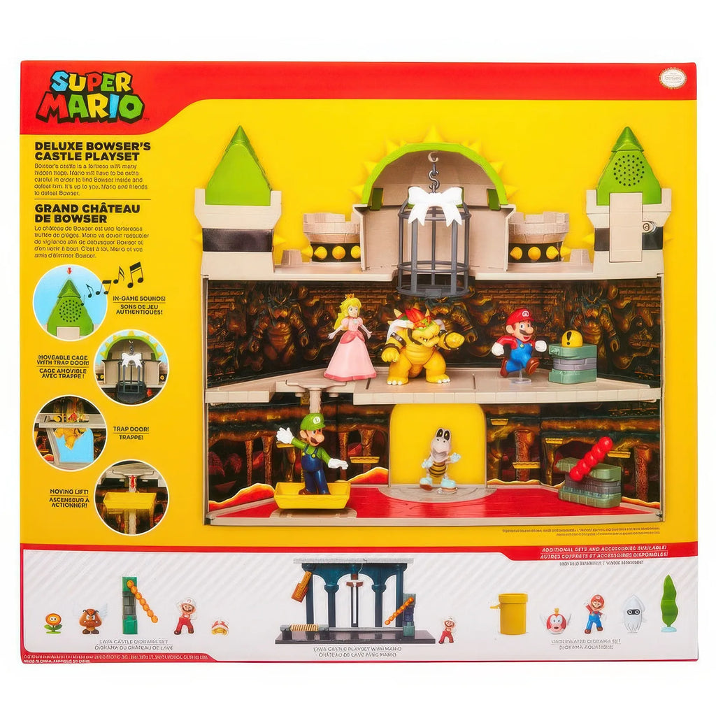 Mario Bros Deluxe Bowser Castle Playset