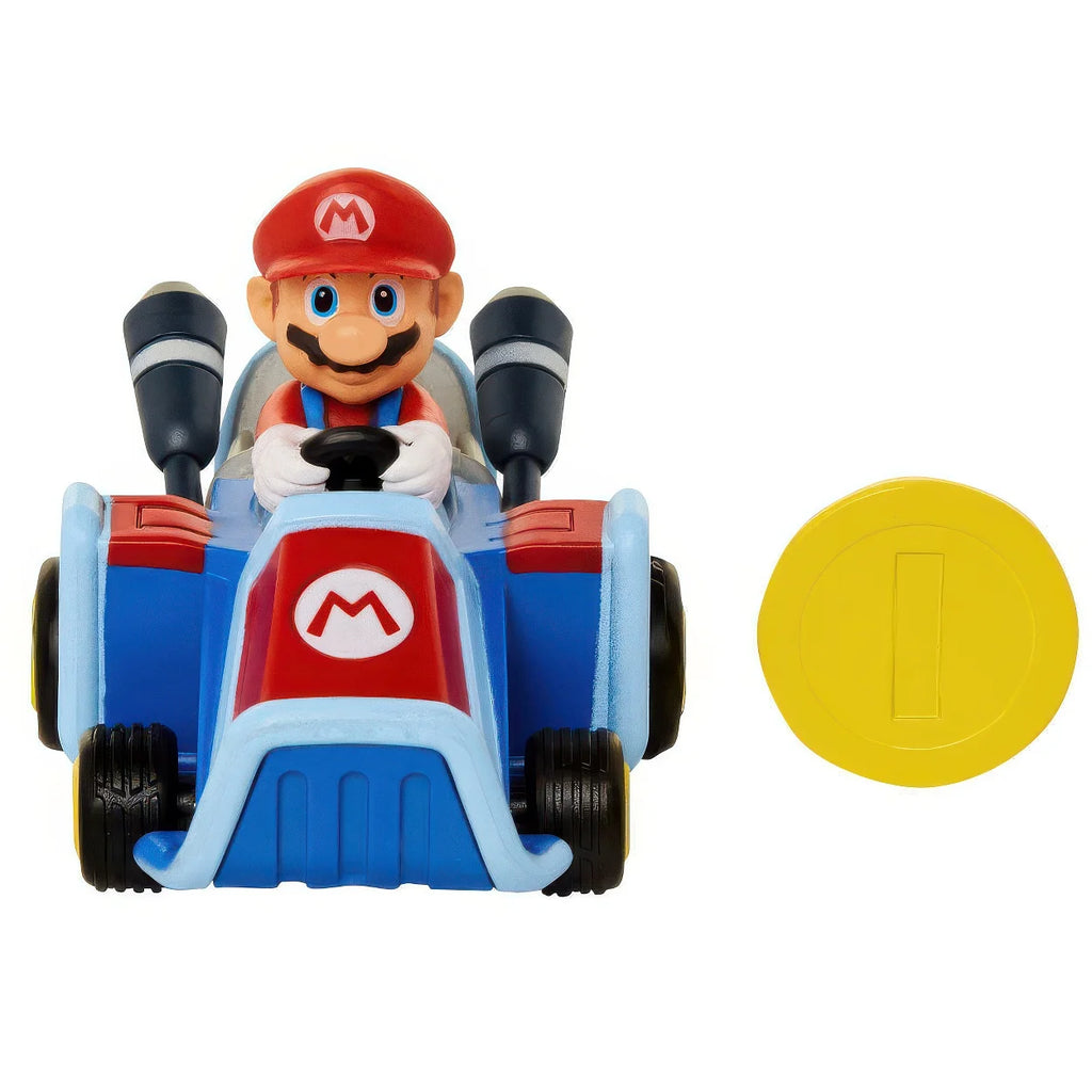 Super Mario Mario Kart Coin Racers Assorted Figure 6cm - TOYBOX Toy Shop