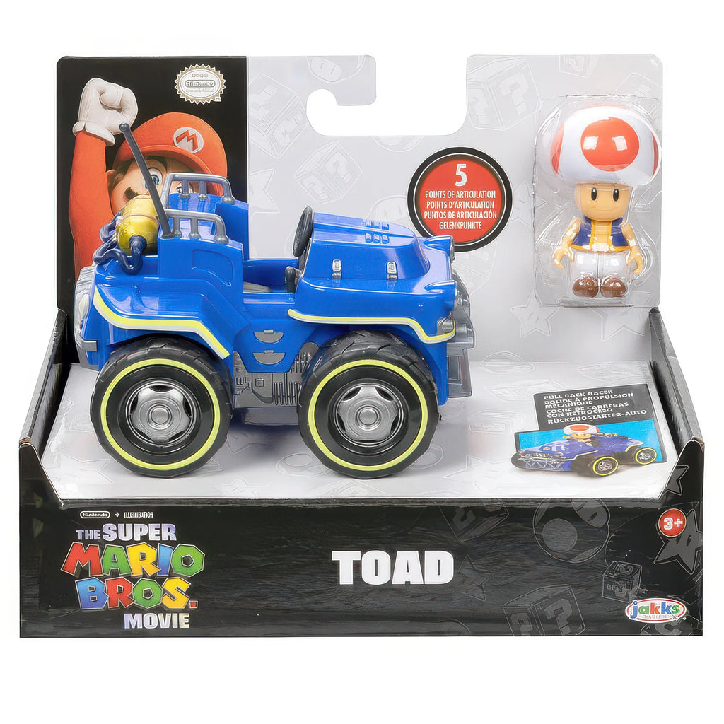 Mario Kart the Movie Super Mario Bros Vehicle and 6cm Figure - Assorted - TOYBOX Toy Shop