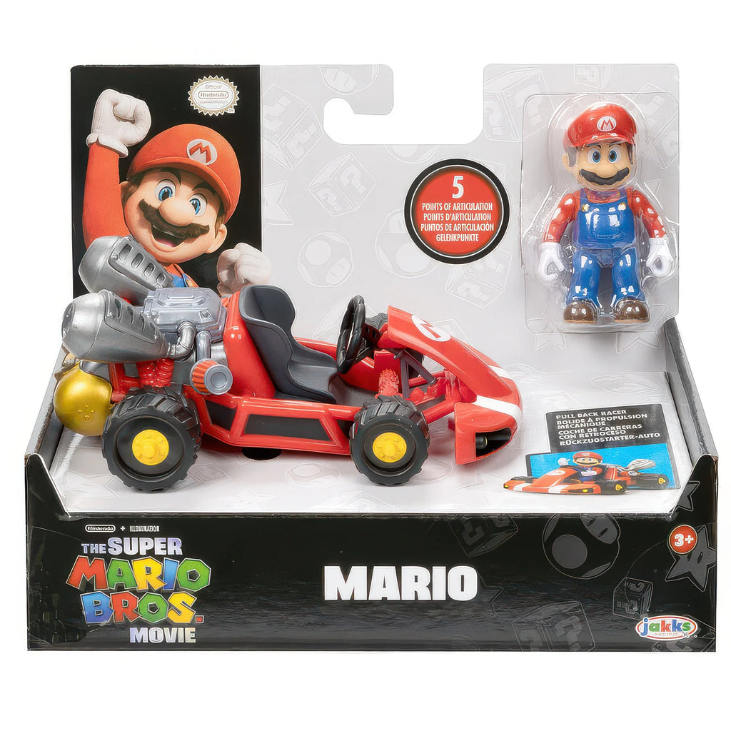 Mario Kart the Movie Super Mario Bros Vehicle and 6cm Figure - Assorted - TOYBOX Toy Shop