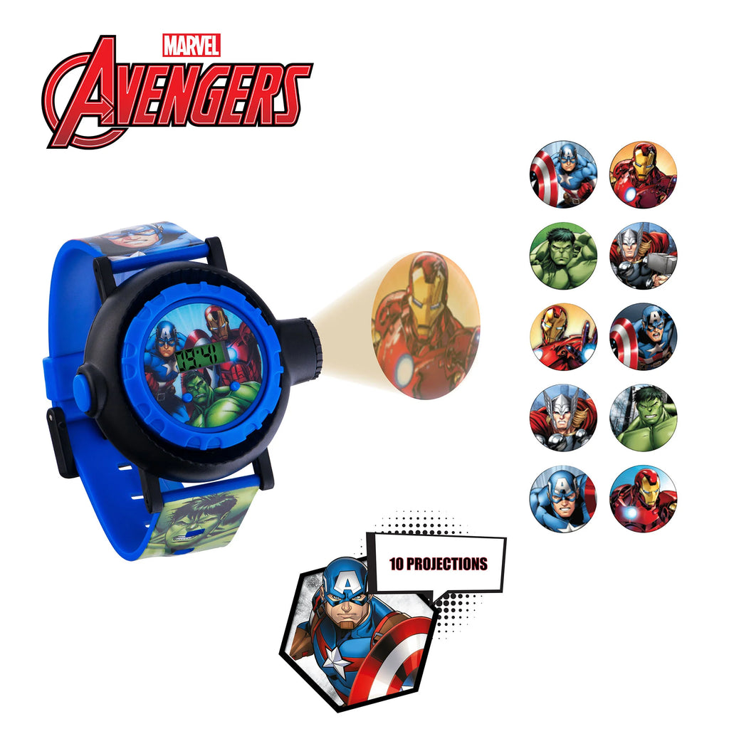 Marvel Avengers Digital Projection Multicoloured Strap Watch - TOYBOX Toy Shop