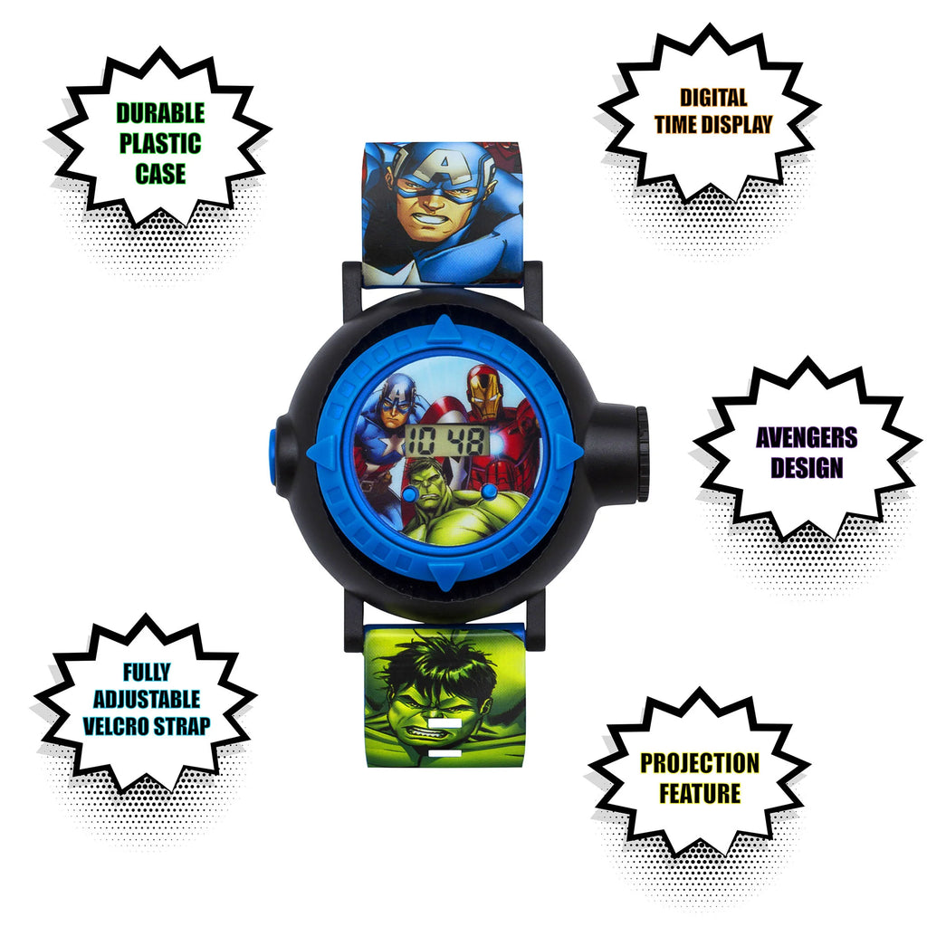 Marvel Avengers Digital Projection Multicoloured Strap Watch - TOYBOX Toy Shop