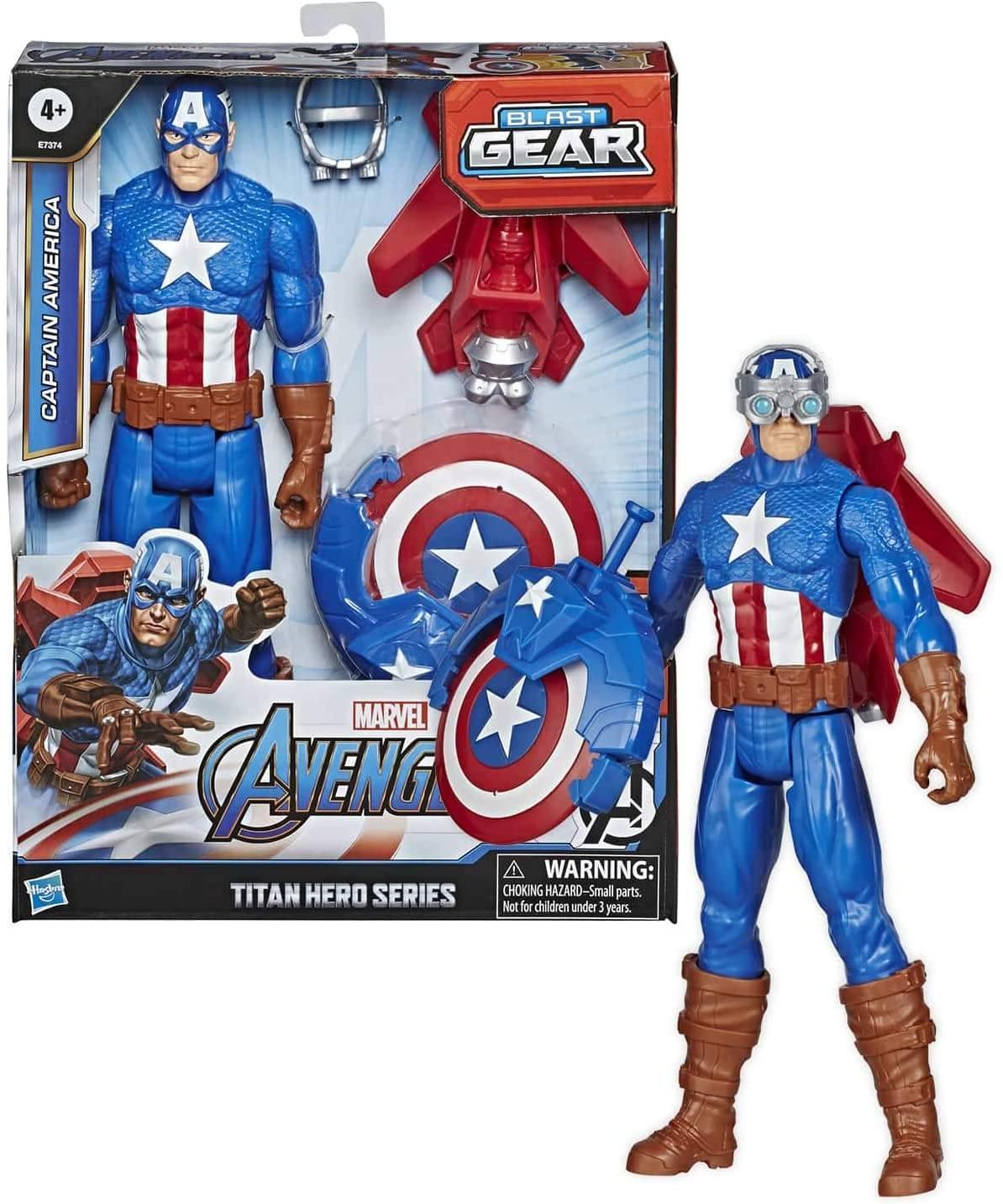 Marvel Avengers Titan Hero Series Blast Gear Captain America, 30