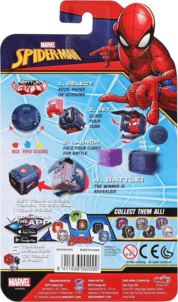 Marvel Battle Cube 2-Pack Spiderman - Assorted - TOYBOX Toy Shop