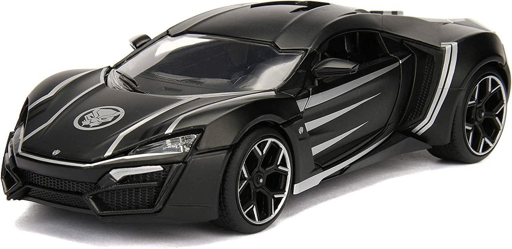 Marvel Black Panther & Lykan Hypersport Diecast Metal Car - TOYBOX