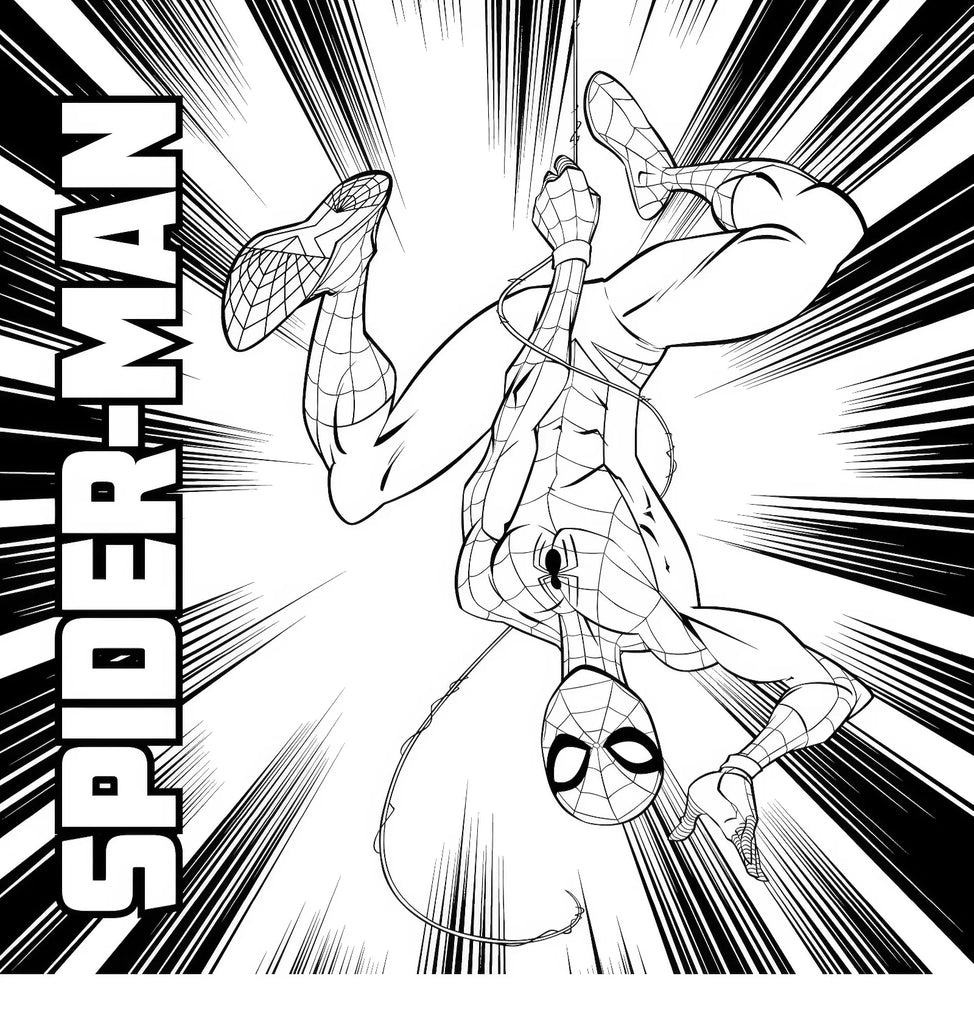 Marvel Spider-Man Colourmania Colouring Book