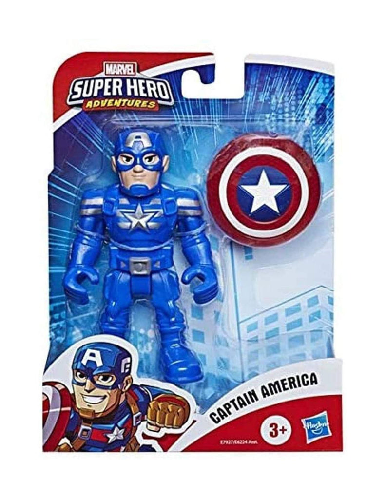 Marvel Super Hero Adventures Captain America 12.5cm Action Figure - TOYBOX Toy Shop