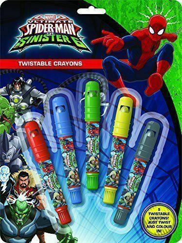 Marvel Ultimate Spiderman SPTWS Twistable Crayons - TOYBOX Toy Shop