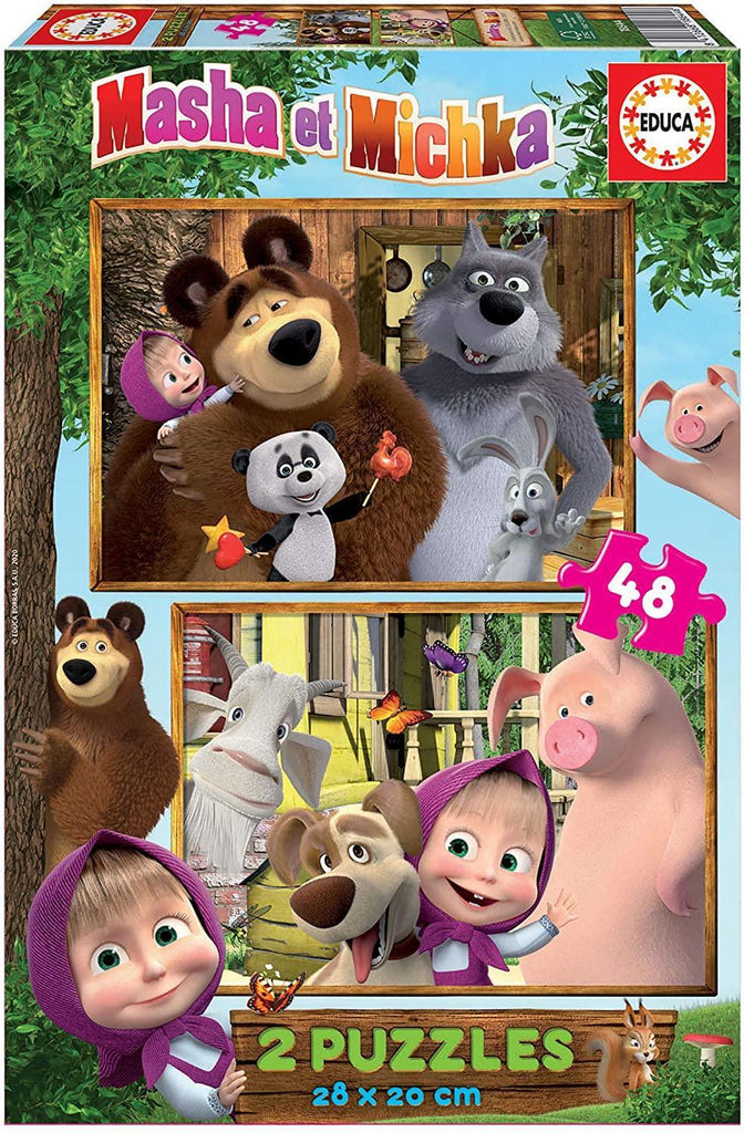 Masha & Bear 2 x 48 Puzzle - TOYBOX Toy Shop