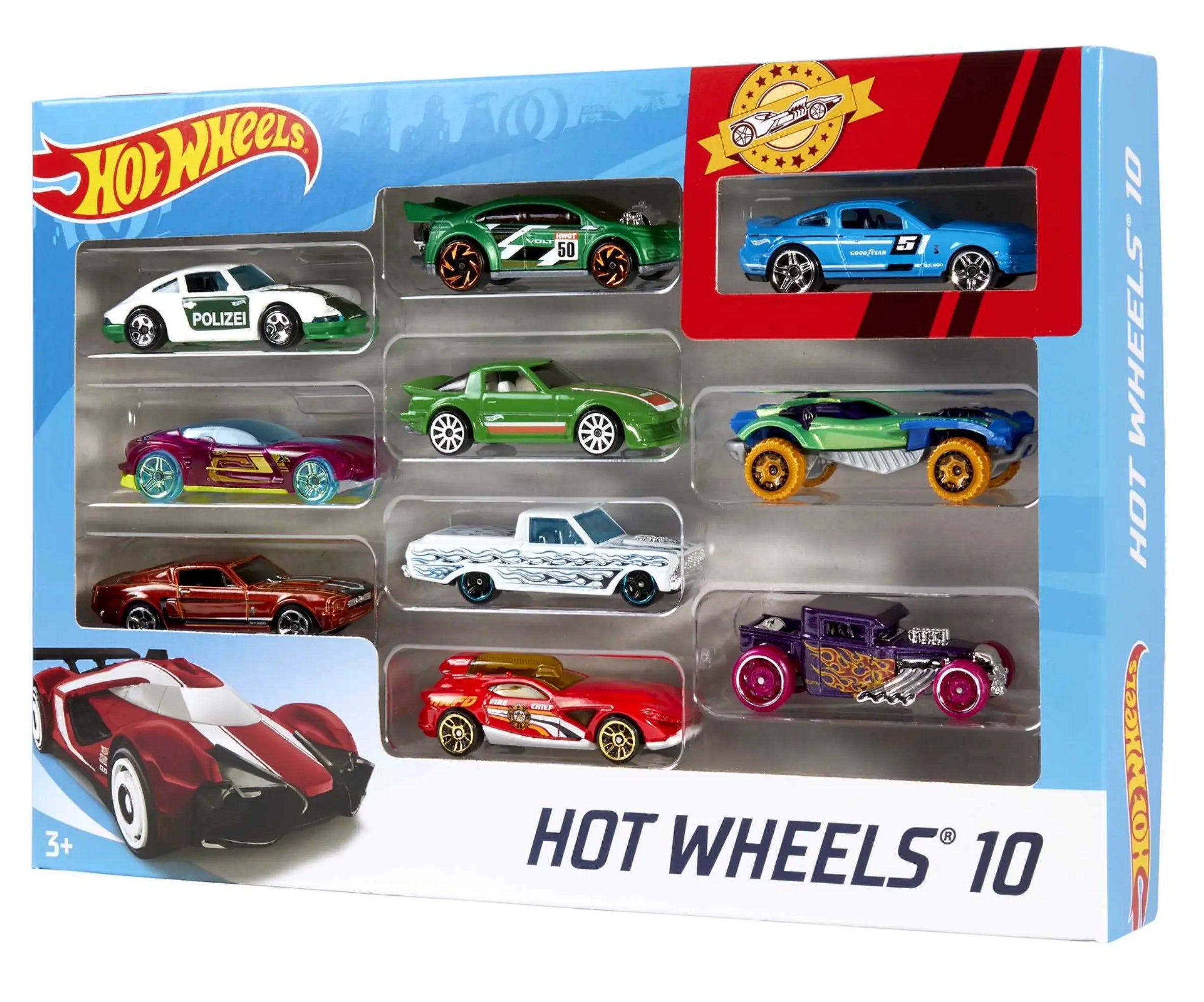 Hot Wheels 10 Car Pack Assortment TOYBOX