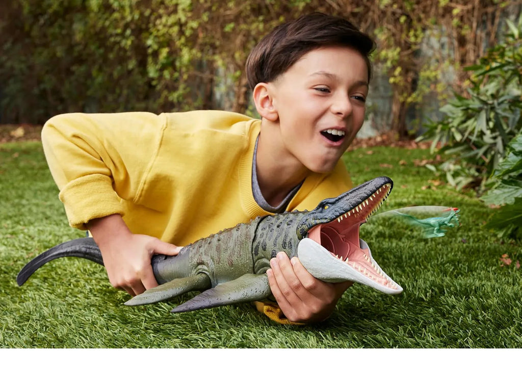 Jurassic World Rebirth Bite 'n Blast Mosasaurus Dinosaur