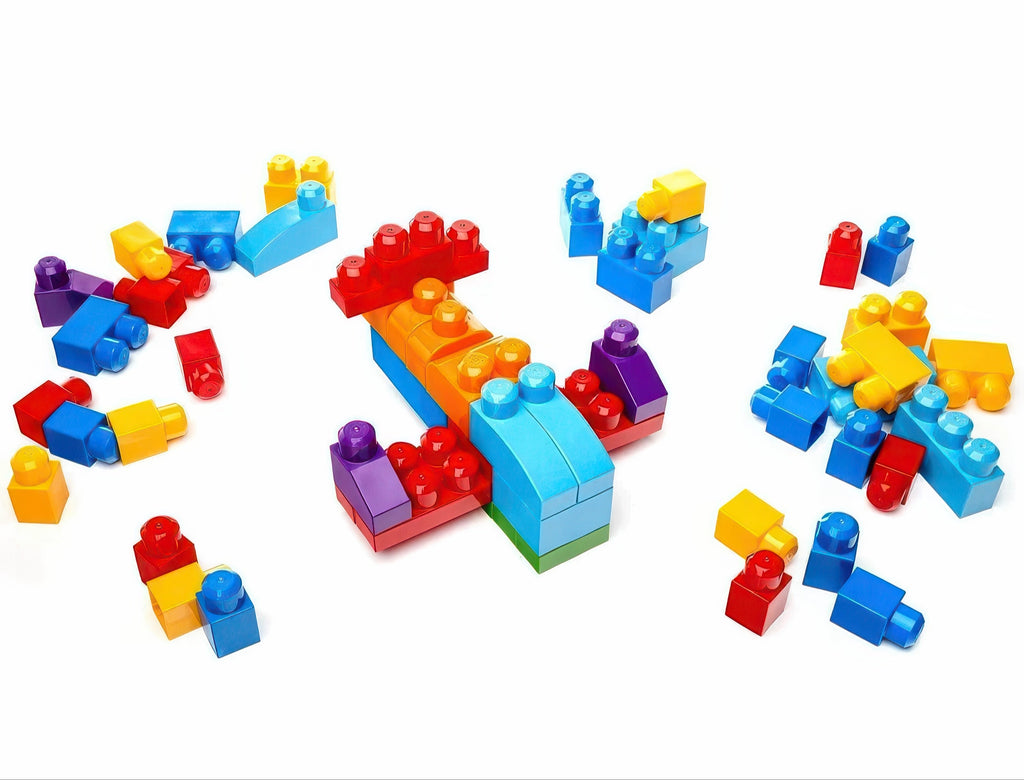 Mega Bloks Building Bag 60 Pieces - Blue