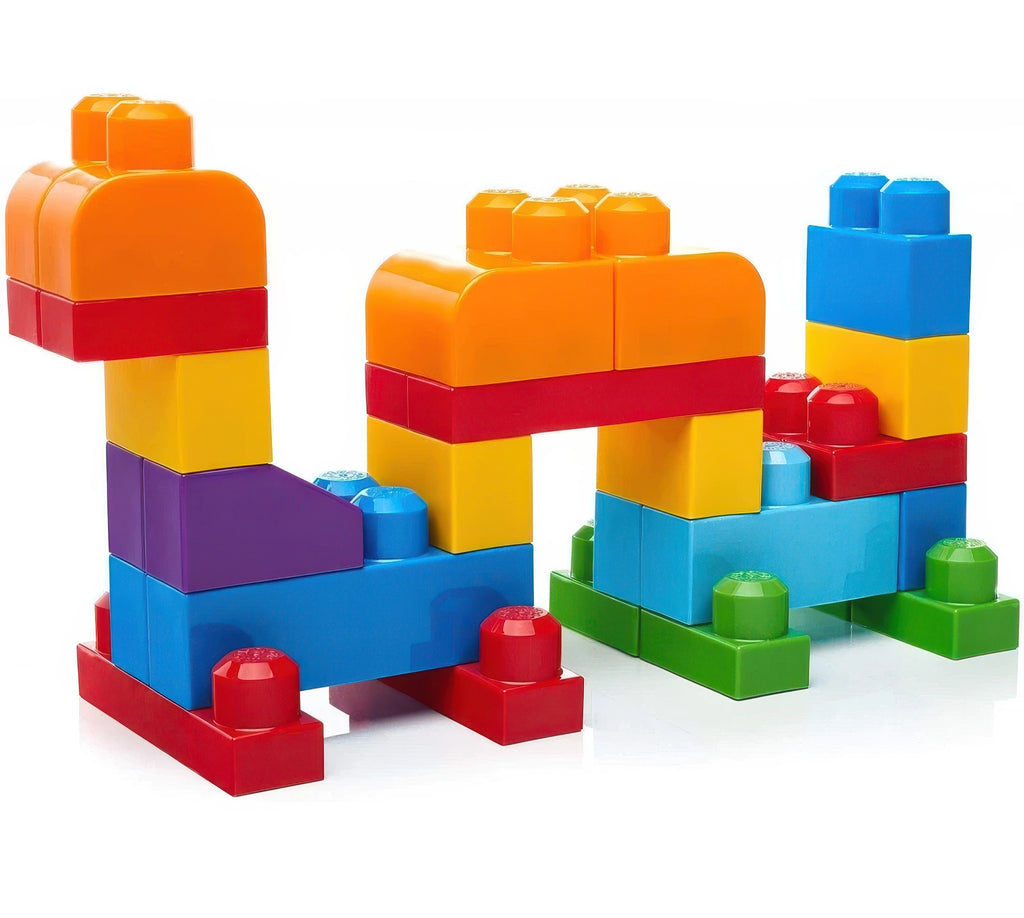 Mega Bloks Building Bag 60 Pieces - Blue