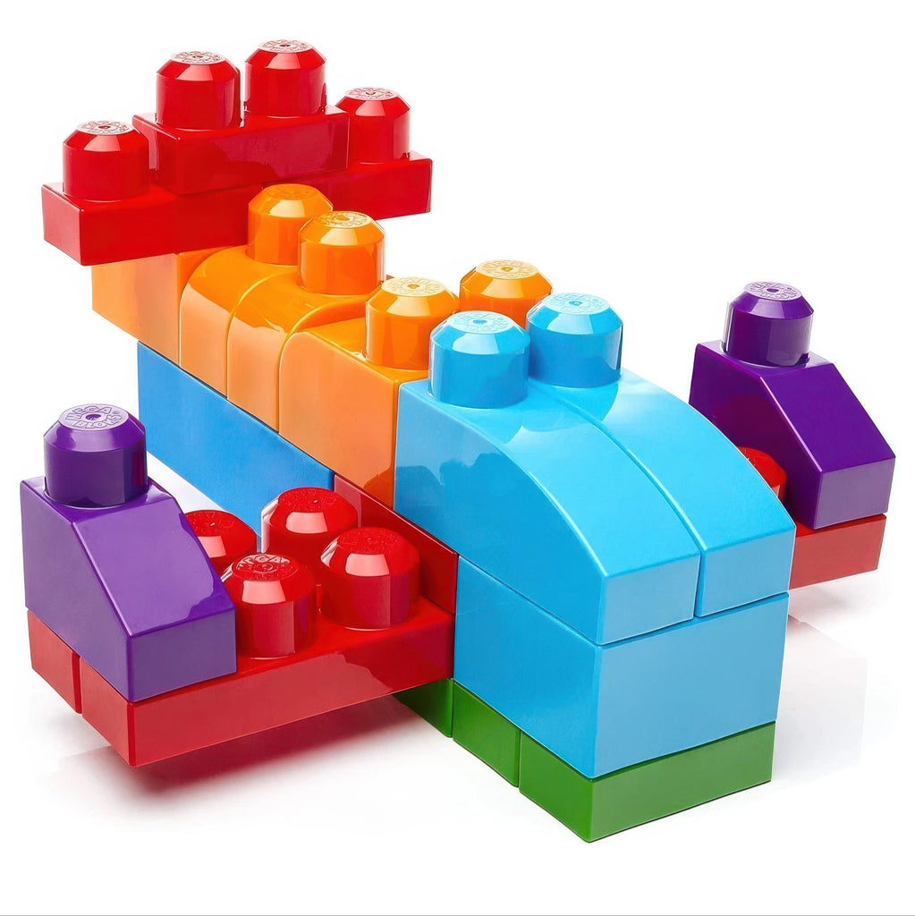 Mega Bloks Building Bag 60 Pieces - Blue