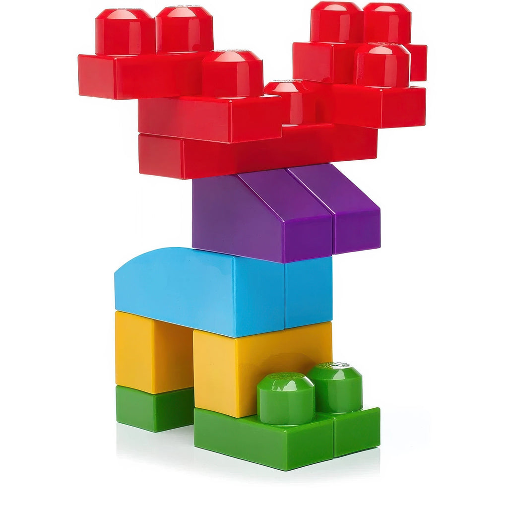 Mega Bloks Building Bag 60 Pieces - Blue