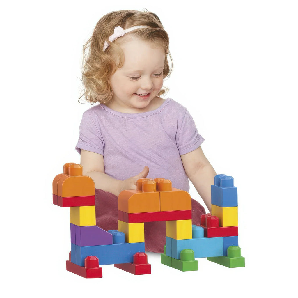 Mega Bloks Building Bag 60 Pieces - Pink