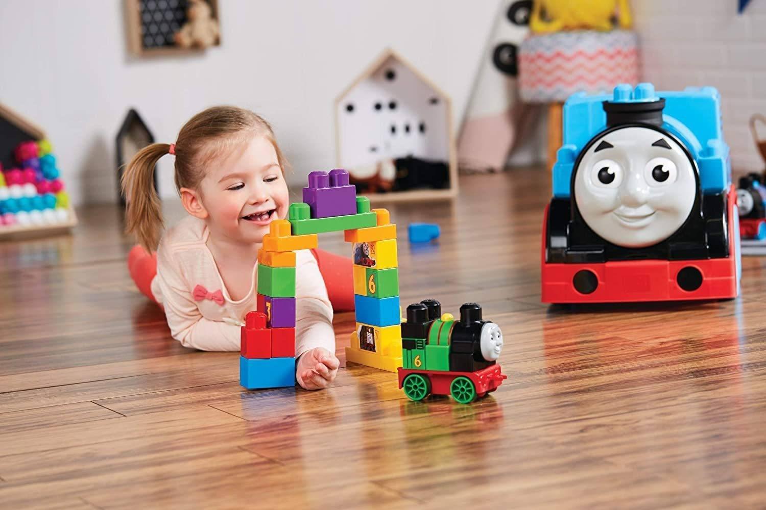 Thomas Using Building Block Mega Bloks FFD63 Thomas & Friends Build & Go Thomas – TOYBOX