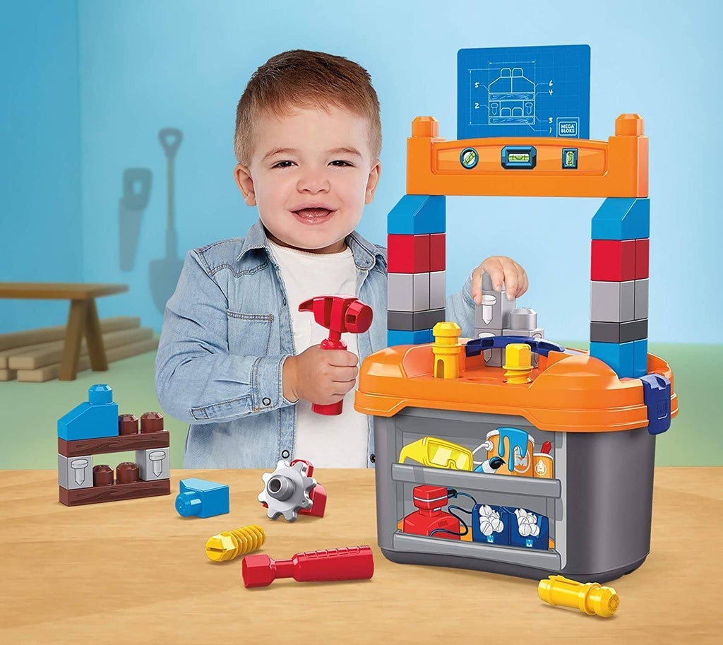 Mega Bloks Lil’ Building Workbench Construction Set - TOYBOX Toy Shop