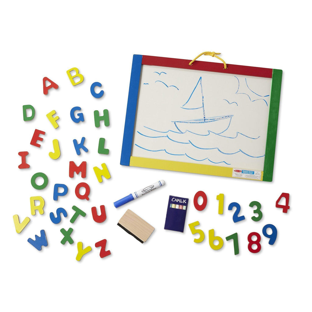 Melissa & Doug 10145 Magnetic Chalkboard and Dry-Erase Board - TOYBOX Toy Shop