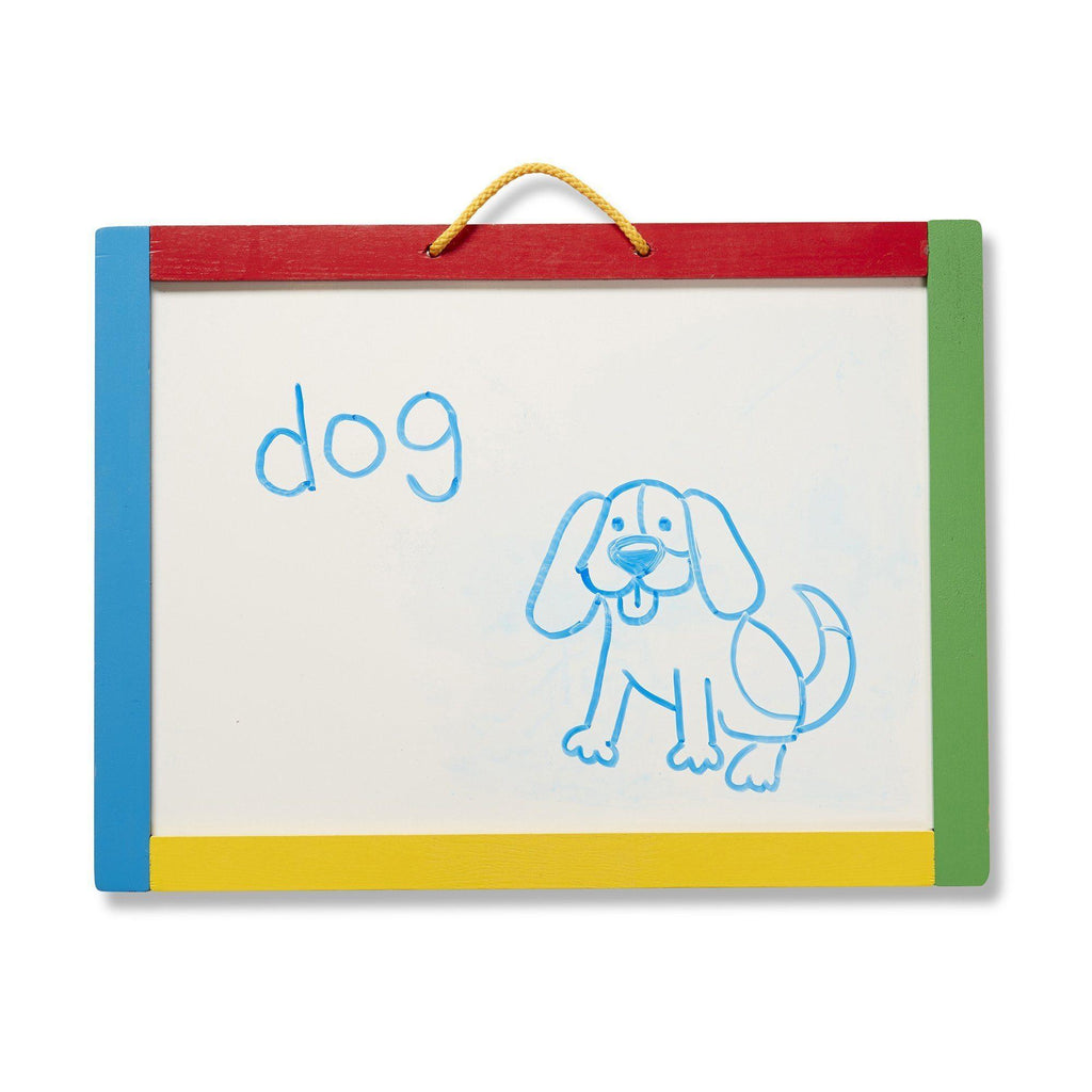 Melissa & Doug 10145 Magnetic Chalkboard and Dry-Erase Board - TOYBOX Toy Shop