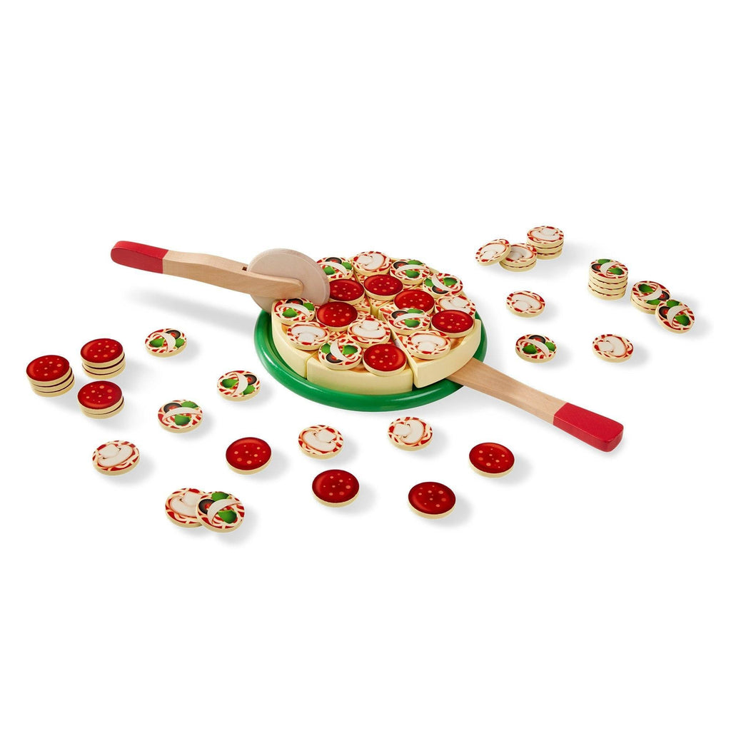 Melissa & Doug 10167 Pizza Party - Wooden Play Food - TOYBOX Toy Shop