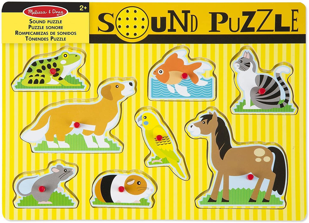 Melissa & Doug 10730 Pets Wooden Sound Puzzle - TOYBOX Toy Shop