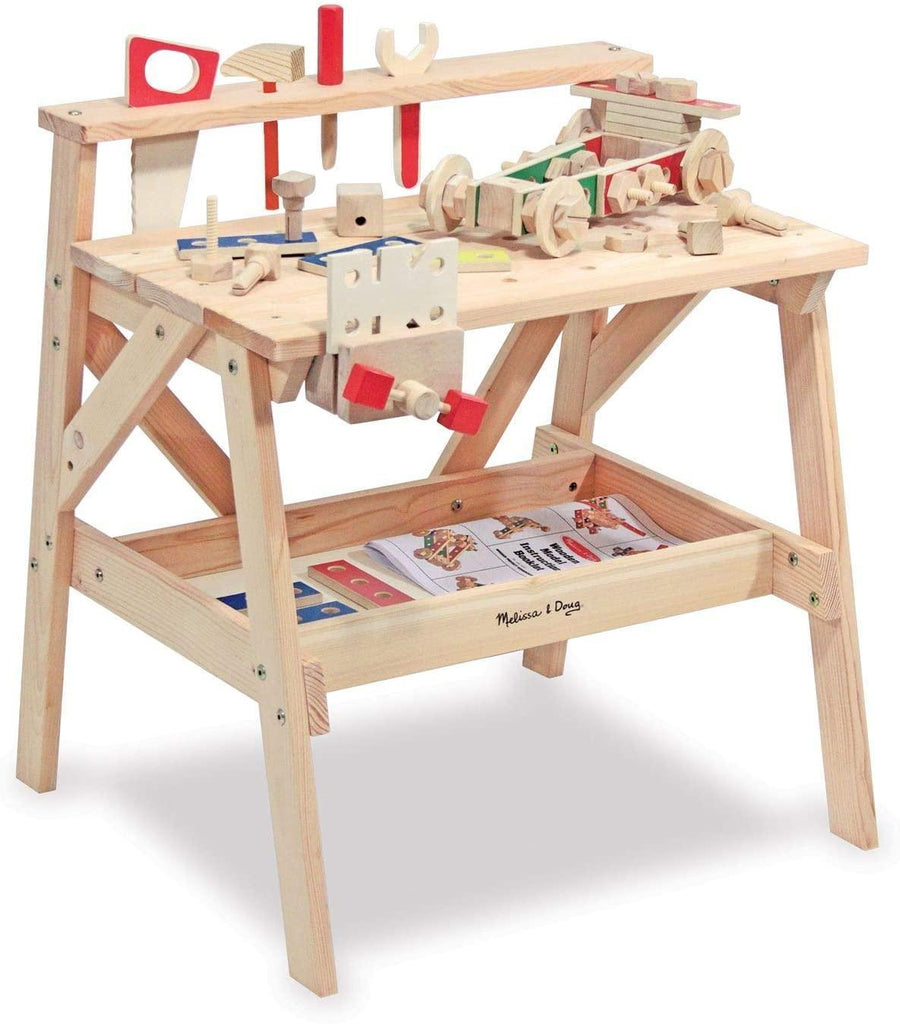 Melissa & Doug 12369 Wooden Project Solid Wood Workbench - TOYBOX