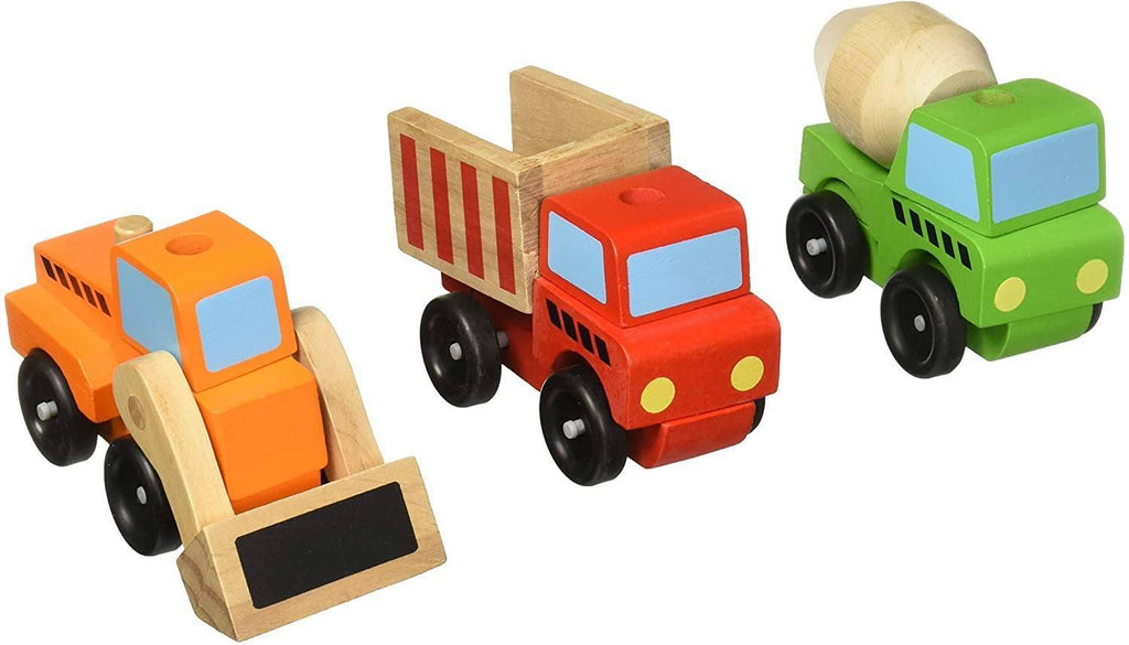 Melissa & Doug 13076 Stacking Construction Vehicles - TOYBOX Toy Shop