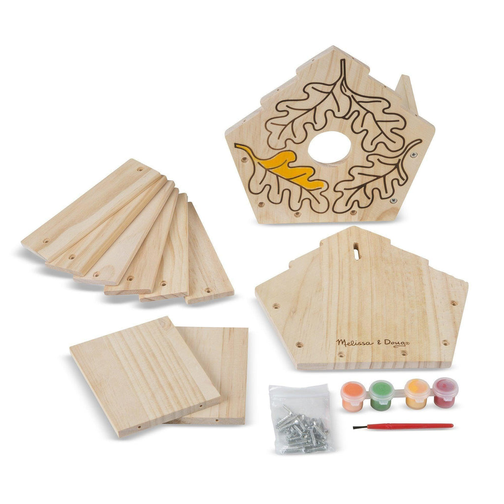 Melissa & Doug 13101 Created by Me! Birdhouse Wooden Craft Kit - TOYBOX
