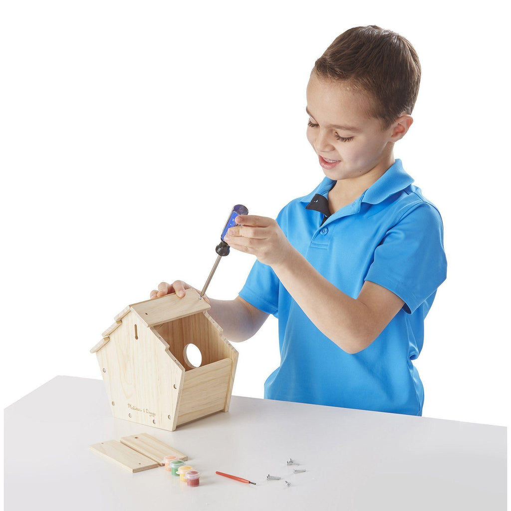 Melissa & Doug 13101 Created by Me! Birdhouse Wooden Craft Kit - TOYBOX Toy Shop