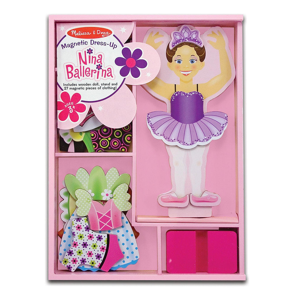 Melissa & Doug 13554 Nina Ballerina Magnetic Dress-Up Set - TOYBOX Toy Shop