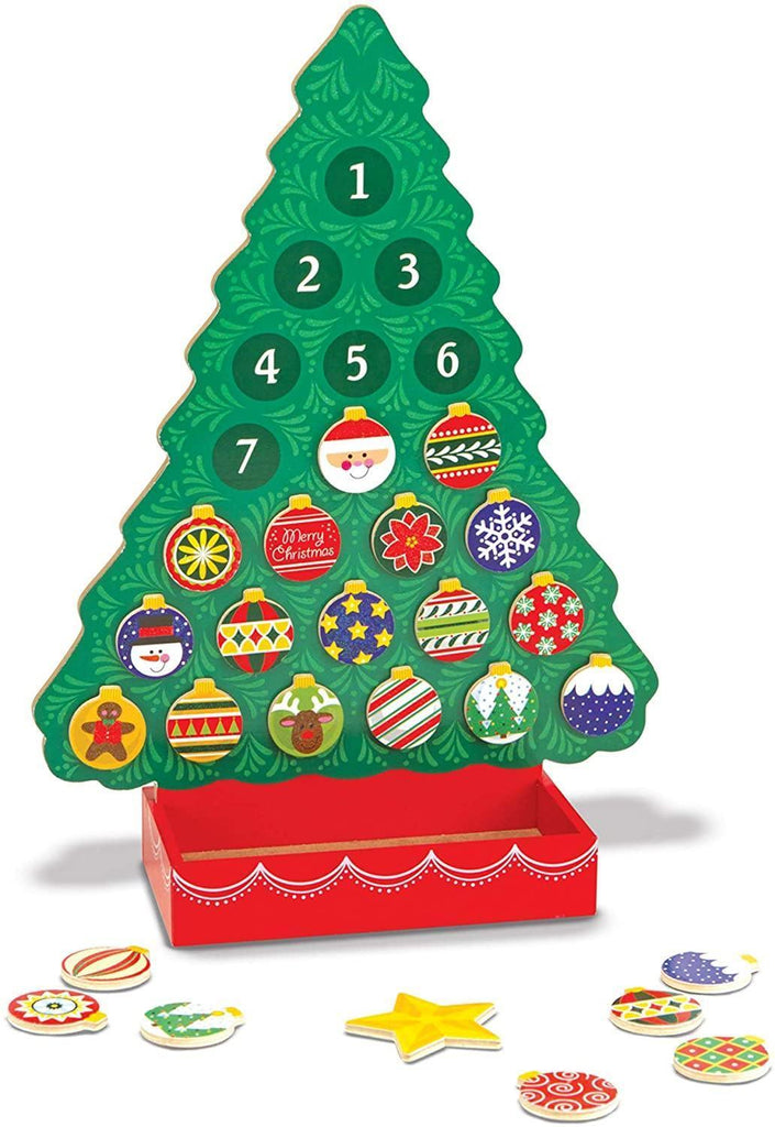 Melissa & Doug 13571 Countdown to Christmas Wooden Advent Calendar - TOYBOX