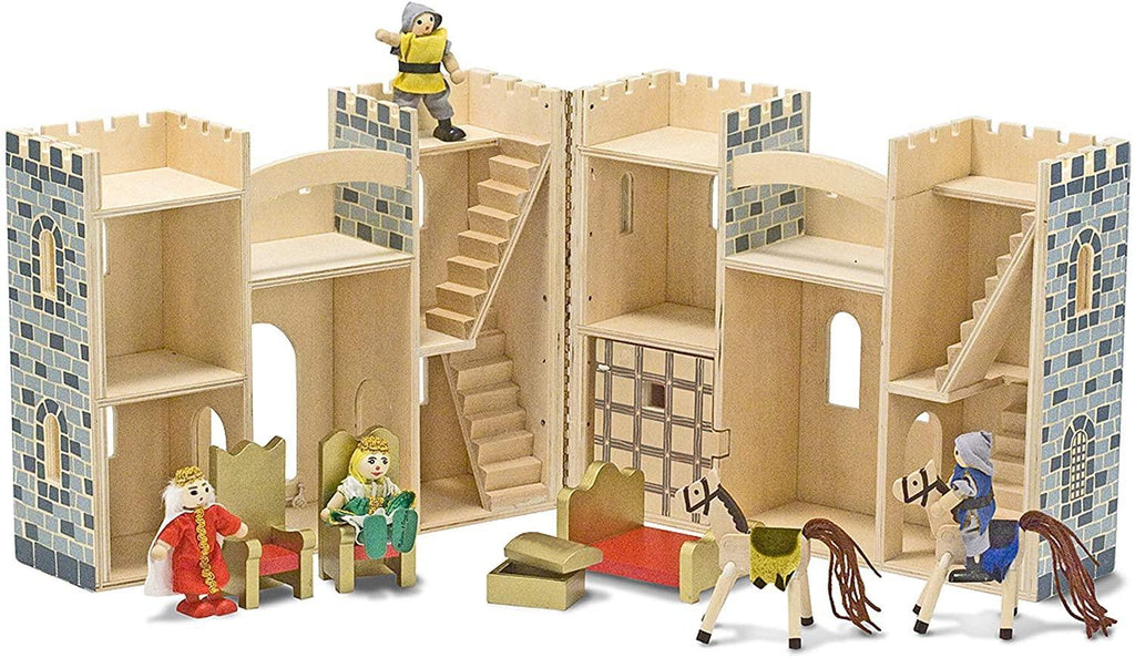 Melissa & Doug 13702 Fold & Go Wooden Princess Castle - TOYBOX Toy Shop Cyprus