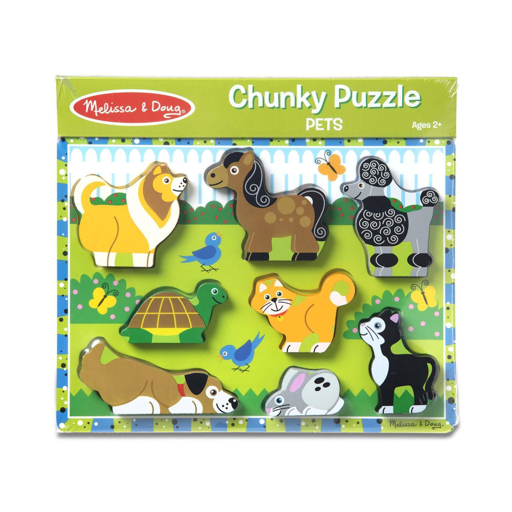 Melissa & Doug 13724 Pets Chunky Puzzle - 8 Pieces - TOYBOX Toy Shop