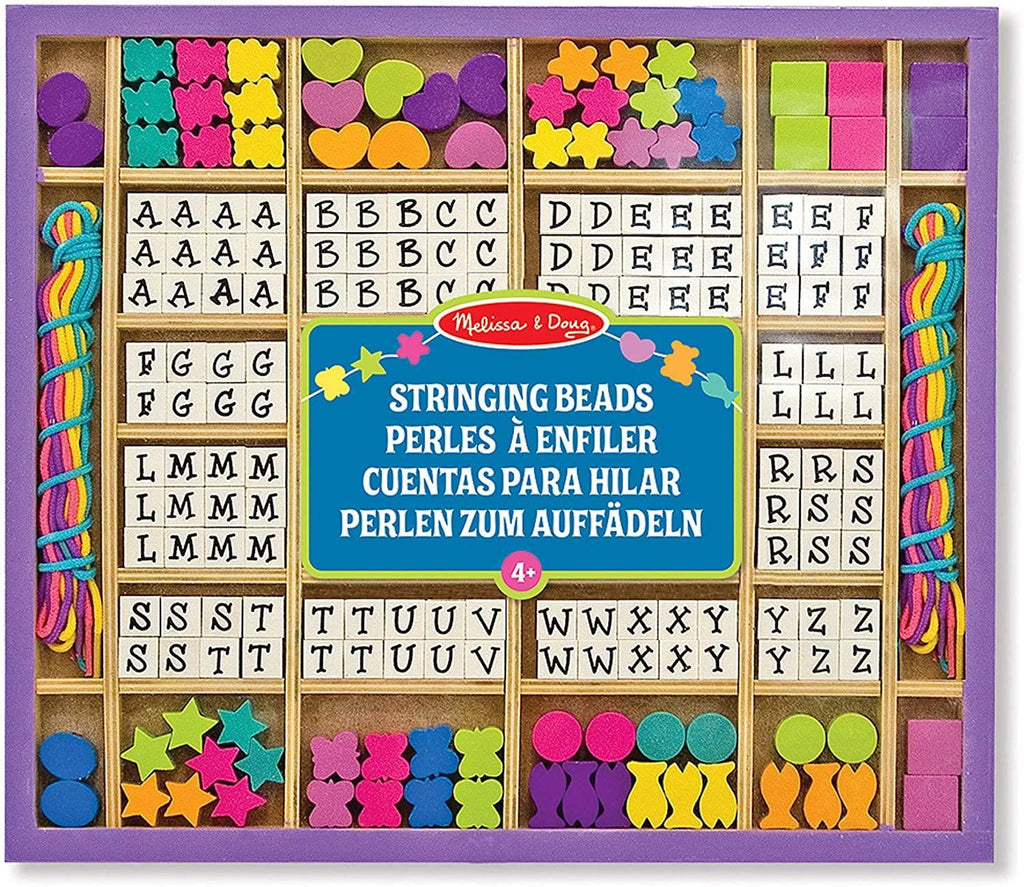 Melissa & Doug 13774 Created by Me! Alphabet Beads Wooden Bead Kit - TOYBOX