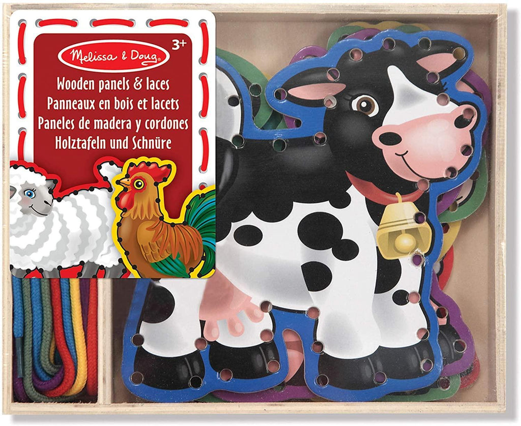 Melissa & Doug 13781 Animals Lace & Trace Farm Activity Set - TOYBOX Toy Shop