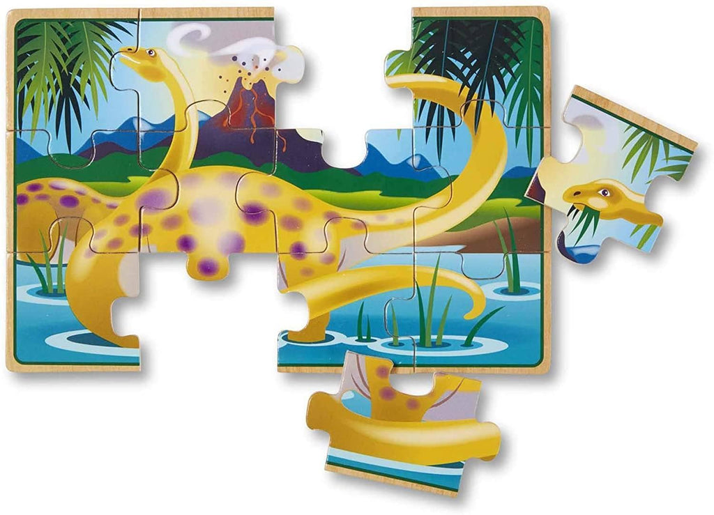 Melissa & Doug 13791 Dinosaurs Puzzles in a Box - TOYBOX