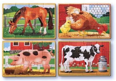 Melissa & Doug 13793 Farm Animals Puzzles in a Box - TOYBOX Toy Shop