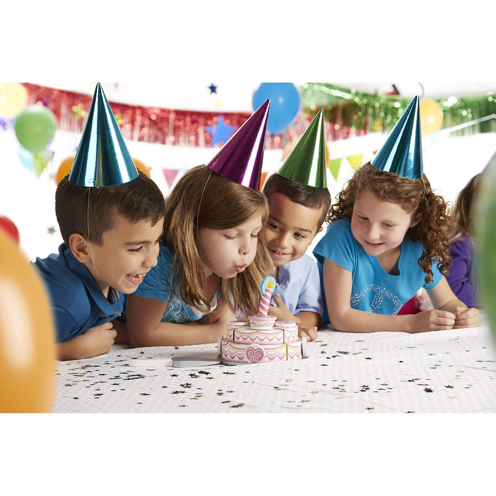 Melissa & Doug 14069 Triple-Layer Party Cake - Wooden Play Food - TOYBOX Toy Shop