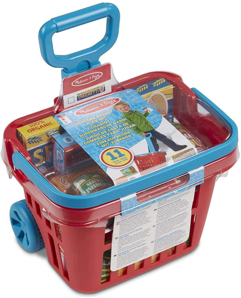 Melissa & Doug 14073 Fill & Roll Grocery Basket Play Set - TOYBOX Toy Shop