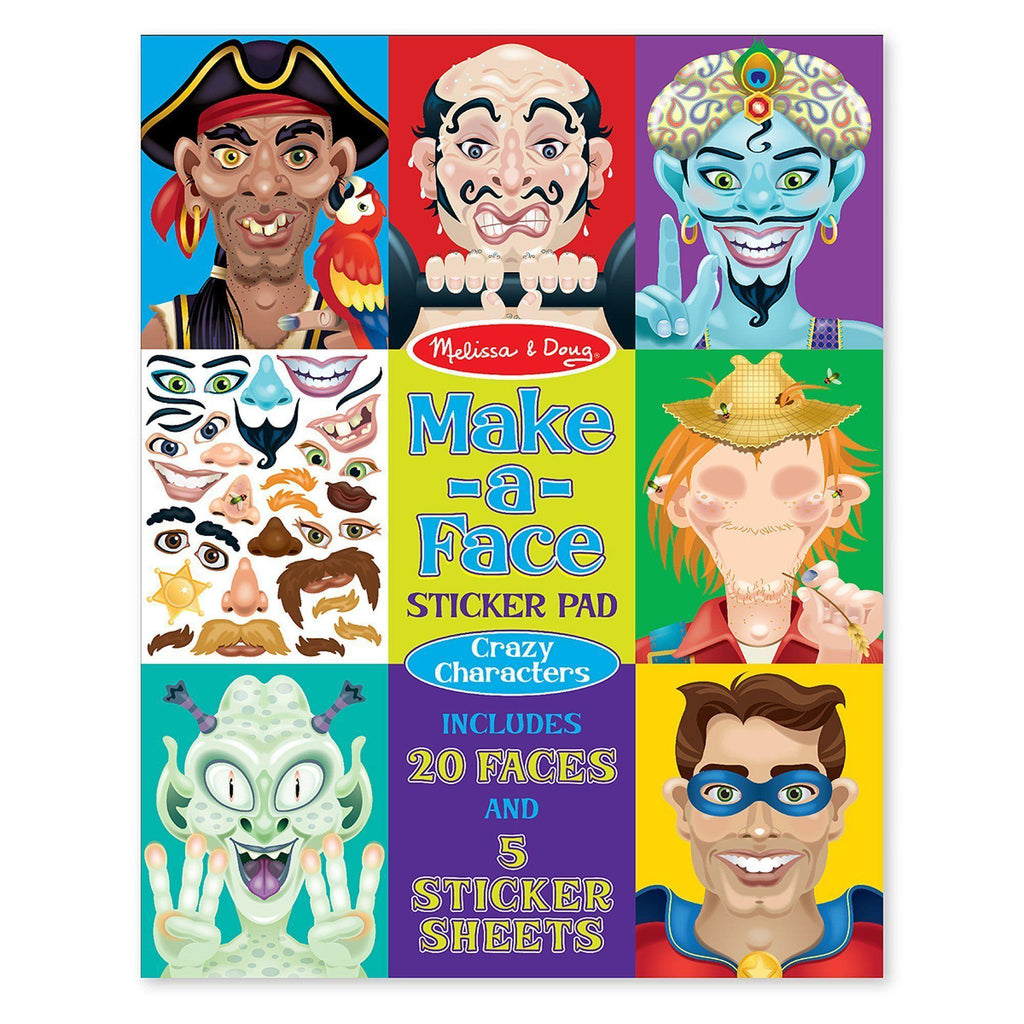 Melissa & Doug 14237 Make-A-Face Sticker Pad - TOYBOX Toy Shop