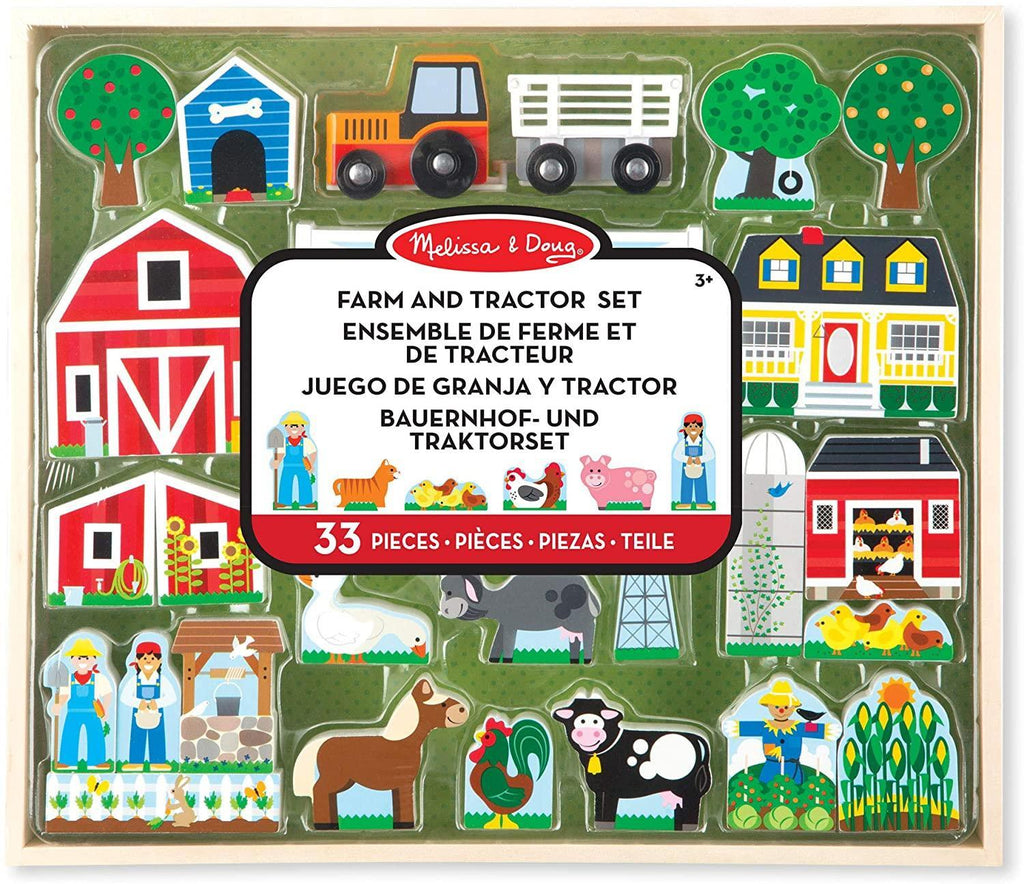 Melissa & Doug 14800 Wooden Farm & Tractor Play - TOYBOX Toy Shop